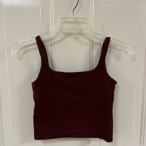 Ribbed Cropped Tank Top